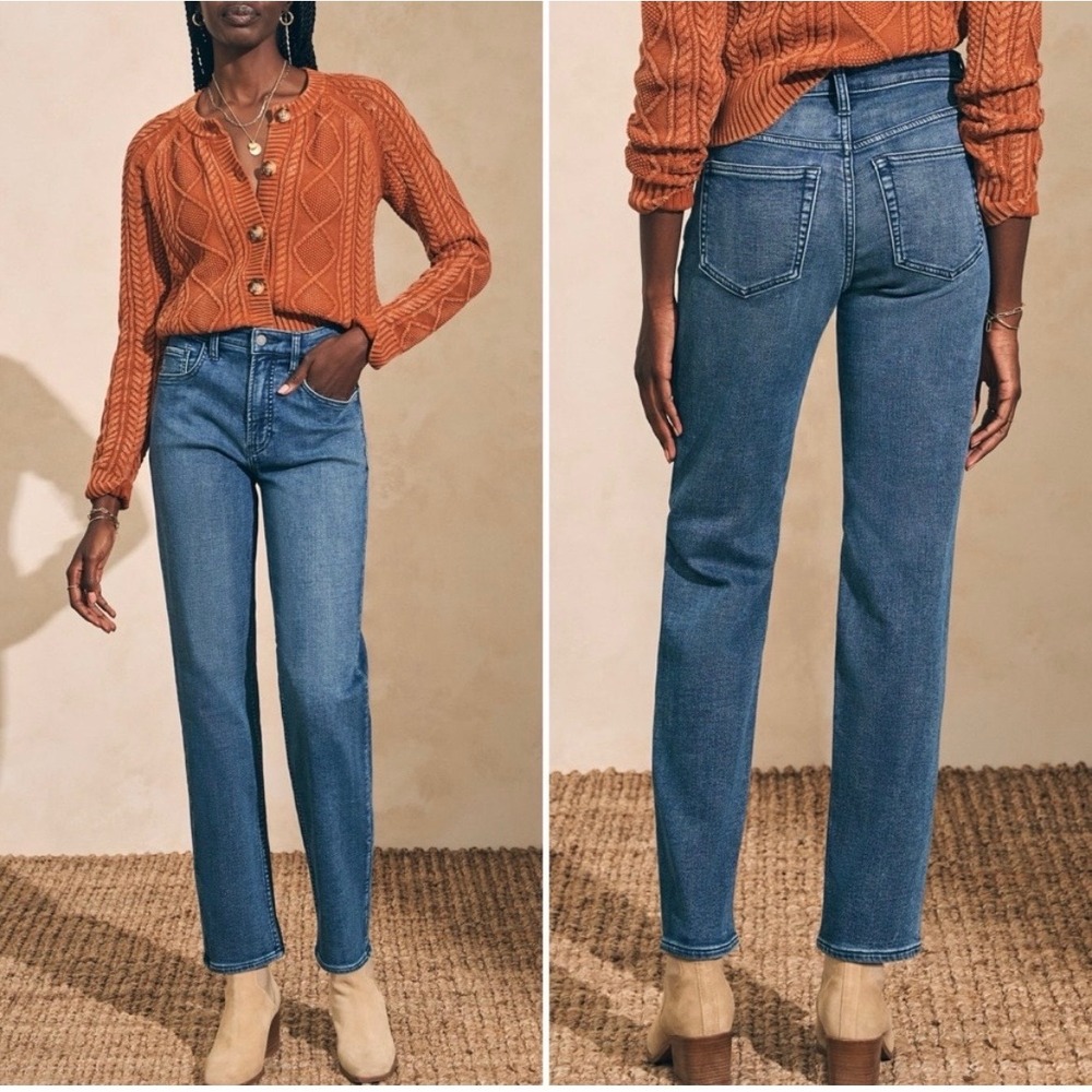Faherty slim straight leg jeans women's size 29‎